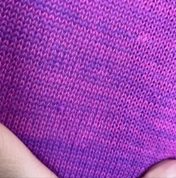 Lilly Pulitzer Size Medium Tatum Ombre Cardigan Orchid Oasis Pink Purple Fringe - Picture 13 of 15